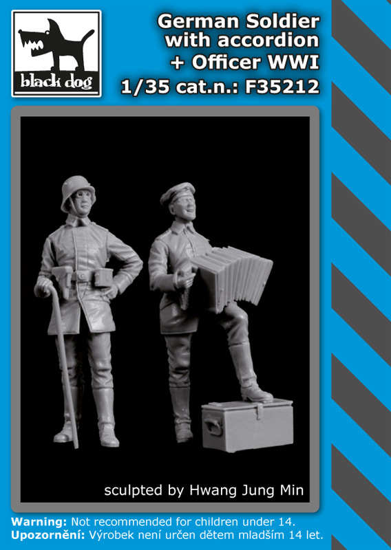 [사전 예약] F35212 1/35 German soldier with accordion+officer WW I