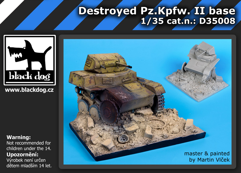 [사전 예약] D35008 1/35 Destroyed Pz.Kpfw II base