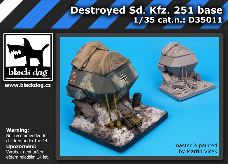 [사전 예약] D35011 1/35 Destroyed Sd.Kfz.251 base