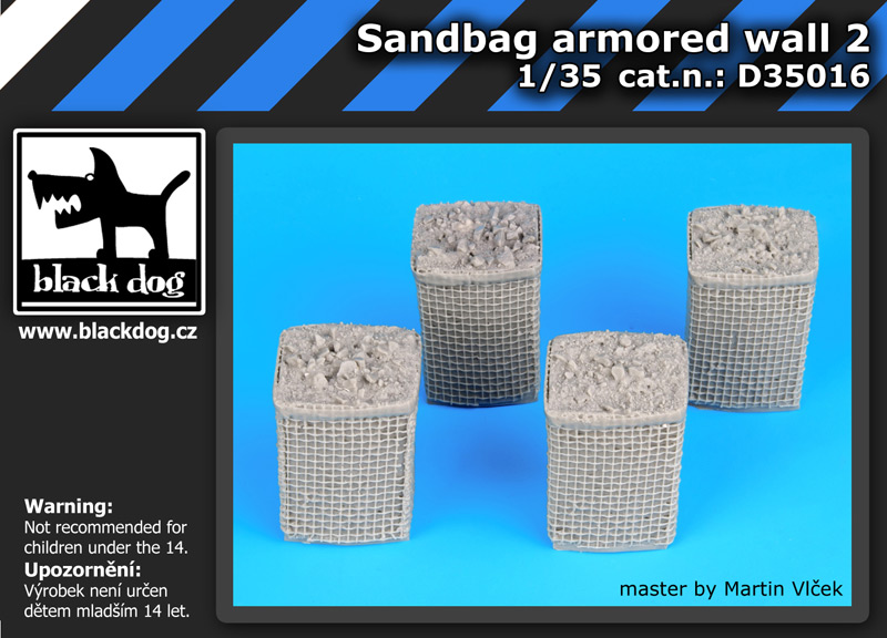 D35016 1/35 Sandbag armored wall 2
