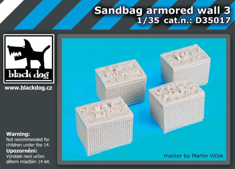 [사전 예약] D35017 1/35 Sandbag armored wall 3