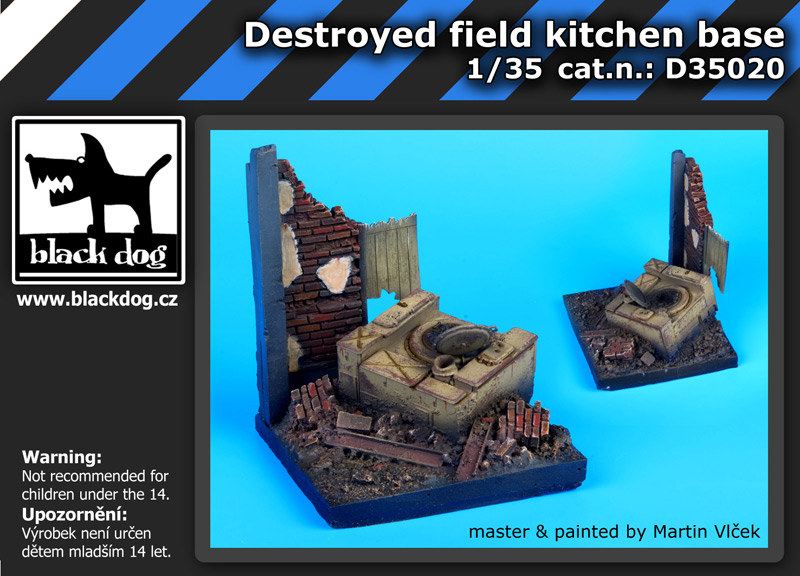 [사전 예약] D35020 1/35 Destroyed field kitchen base