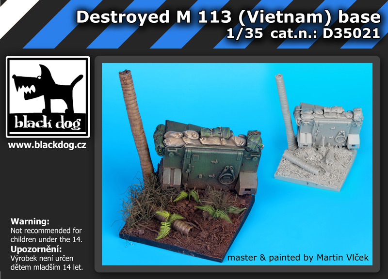 D35021 1/35Destroyed M 113 Vietnam base
