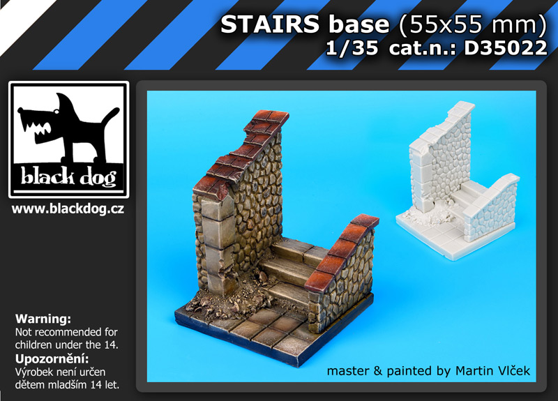 [사전 예약] D35022 1/35 Stairs base (55x55 mm)