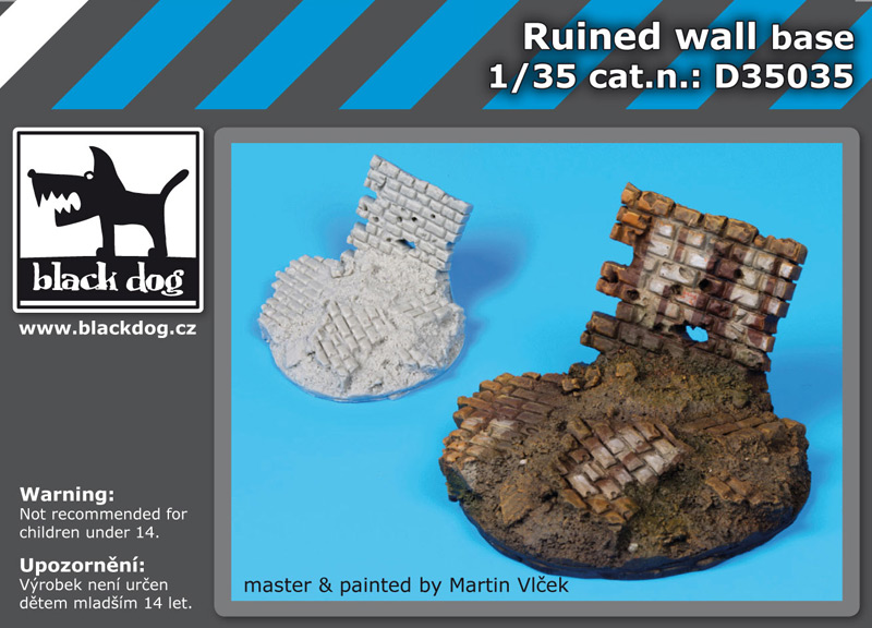 D35035 1/35 Ruined wall base