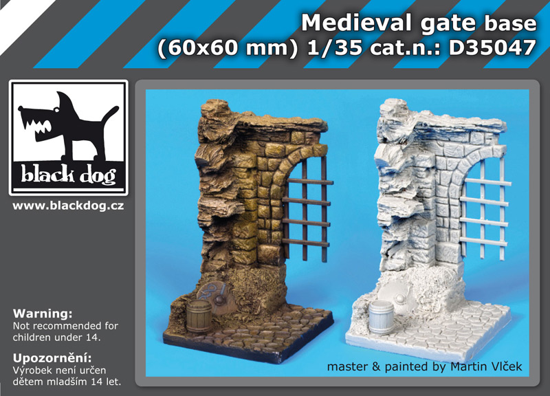 [사전 예약] D35047 1/35 Medieval gate base