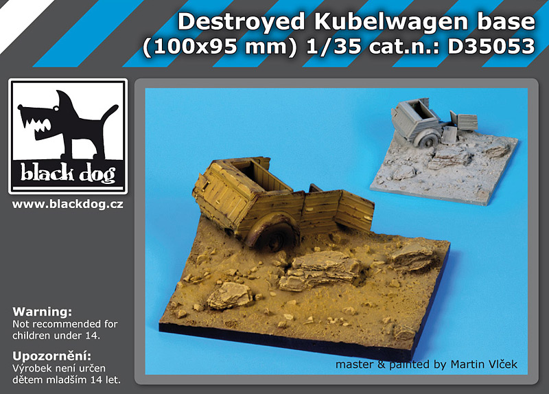 [사전 예약] D35053 1/35 Destroyed Kubelwagen base
