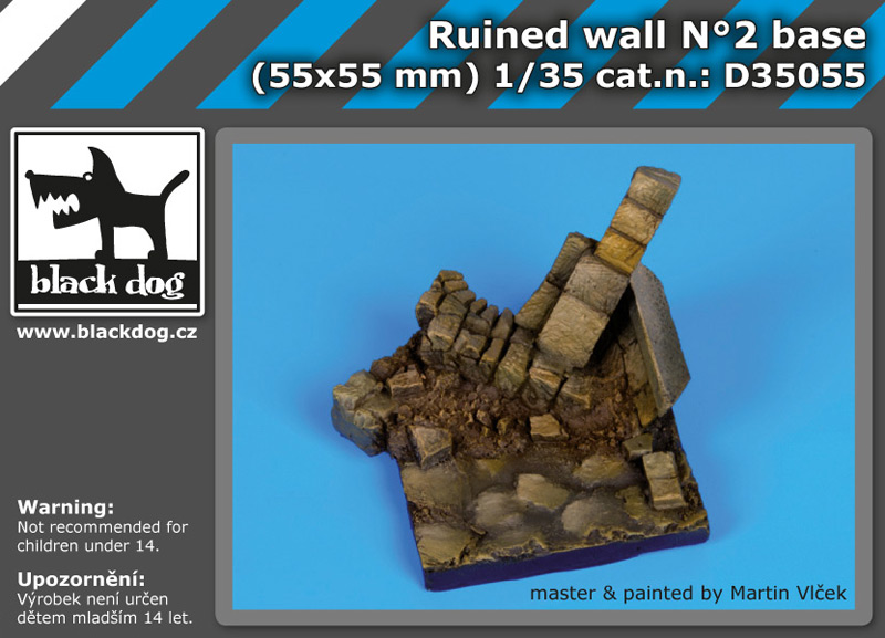 [사전 예약] D35055 1/35 Ruined wall N°3 base
