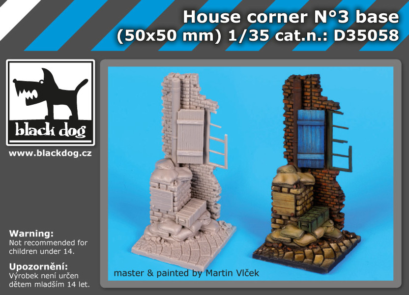 [사전 예약] D35058 1/35 House corrner N°3 base