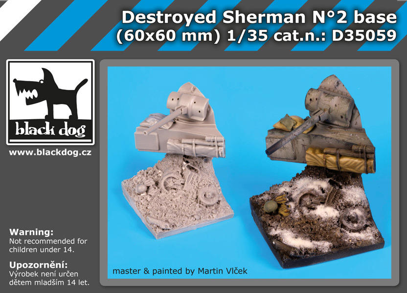 D35059 1/35 Destroyed Sherman N°2 base
