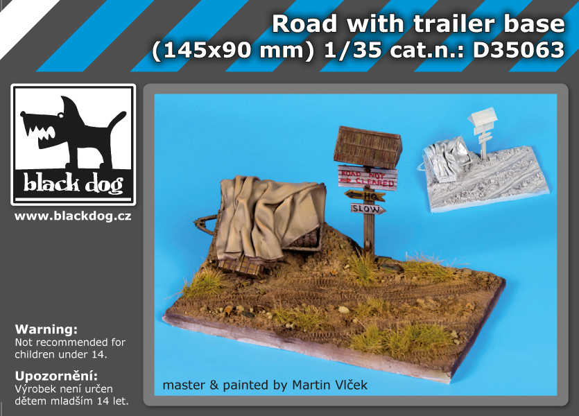 D35063 1/35 Road with trailer base