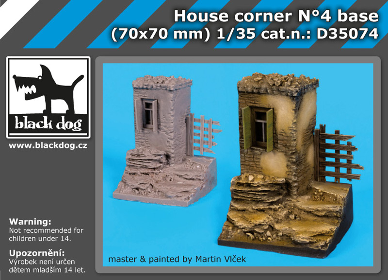 D35074 1/35 House corner N°4 base