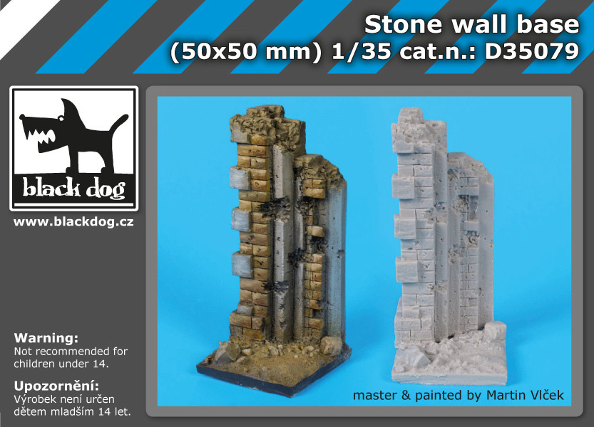 D35079 1/35 Stone wall base