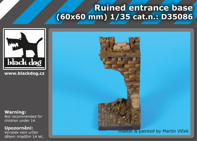 [사전 예약] D35086 1/35 Ruined entrance base