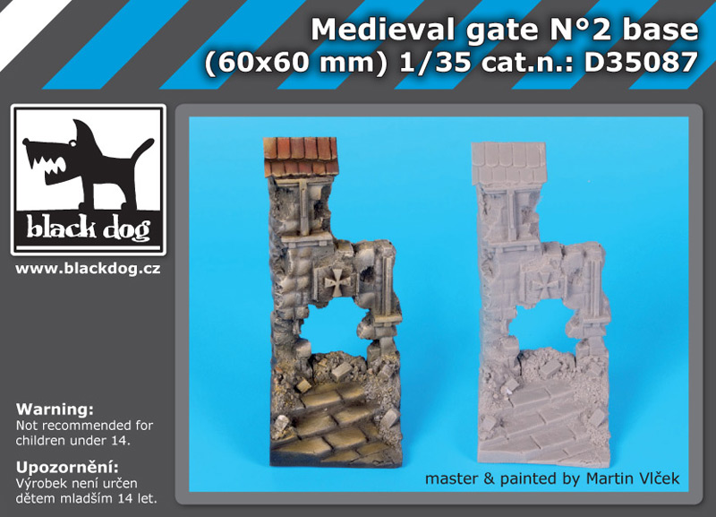 D35087 1/35 Medieval gate N°2 base