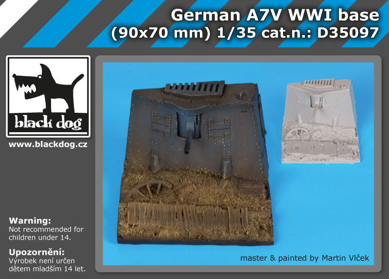 [사전 예약] D35097 1/35 German A7V WW II base