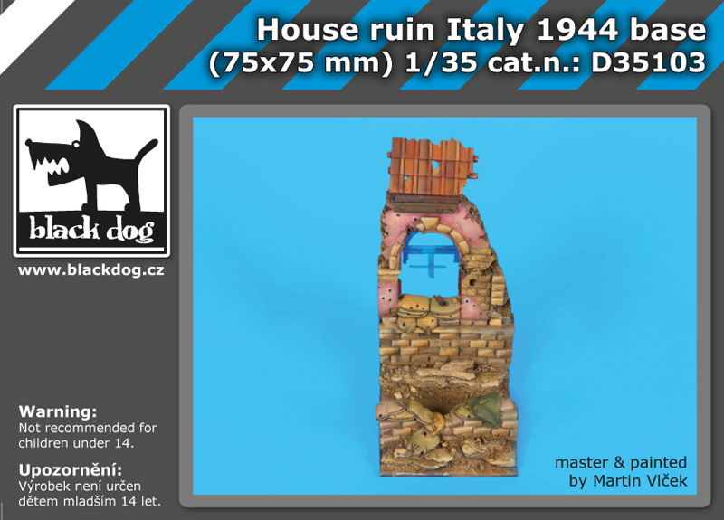 [사전 예약] D35103 1/35 House ruin Italy 1944 base