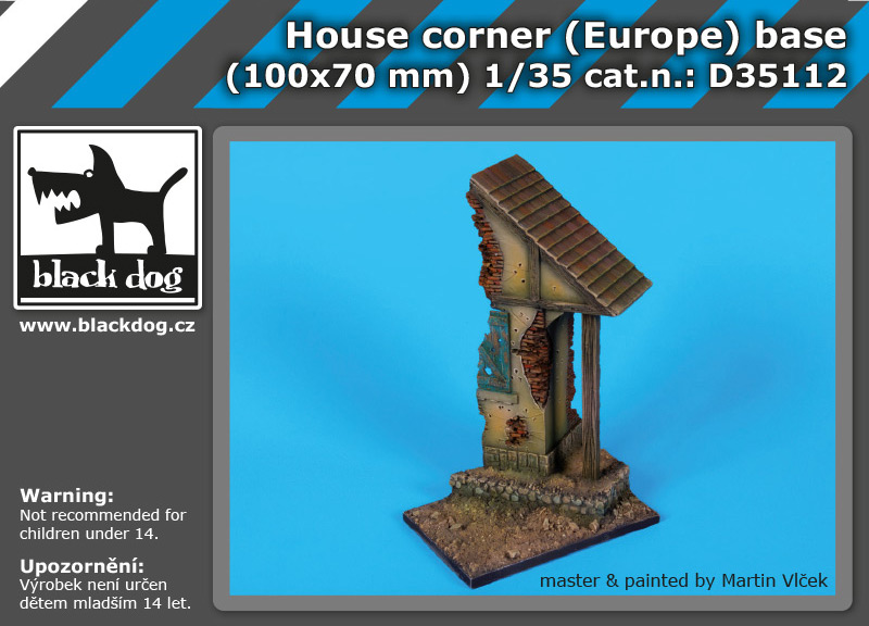 [사전 예약] D35112 1/35 House corner (Europe) base