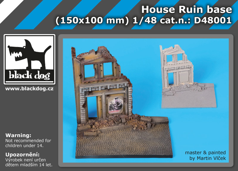 D48001 1/48 House ruin base
