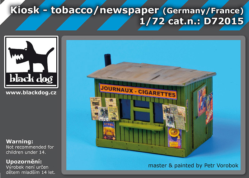 [사전 예약] D72015 1/72 Kiosk- tobacco/ news paper
