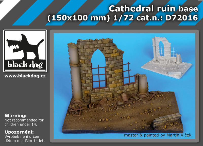 D72016 1/72Cathedral ruin base