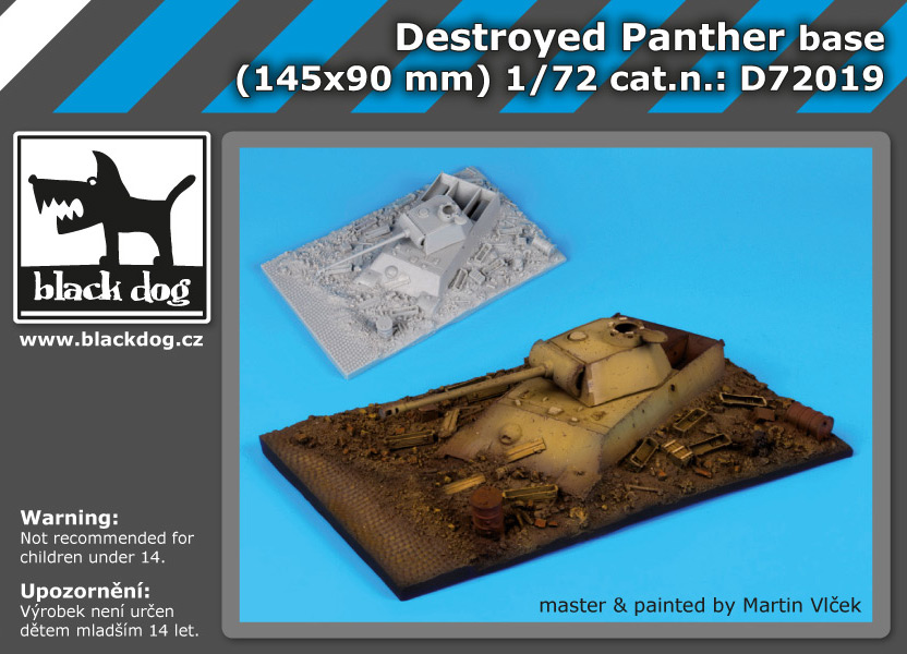 D72019 1/72 Destroyed Panther base