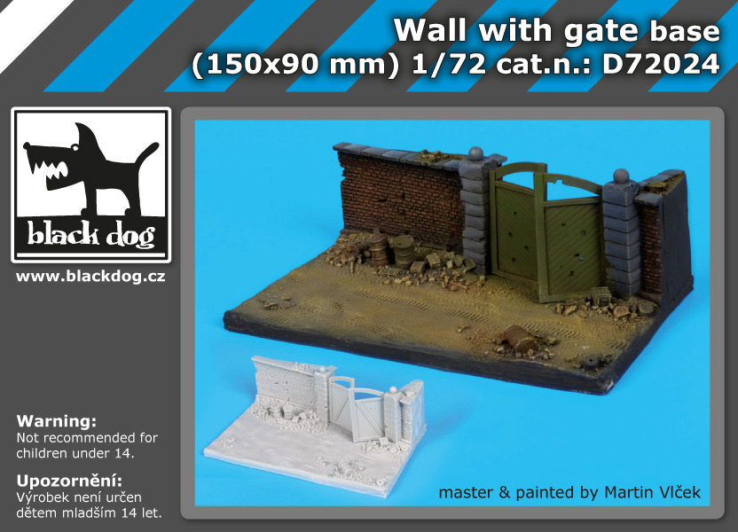 [사전 예약] D72024 1/72 Wall with gate base