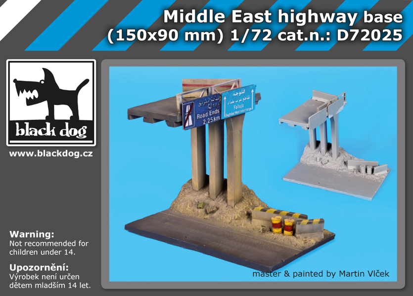 D72025 1/72 Middle east highway base