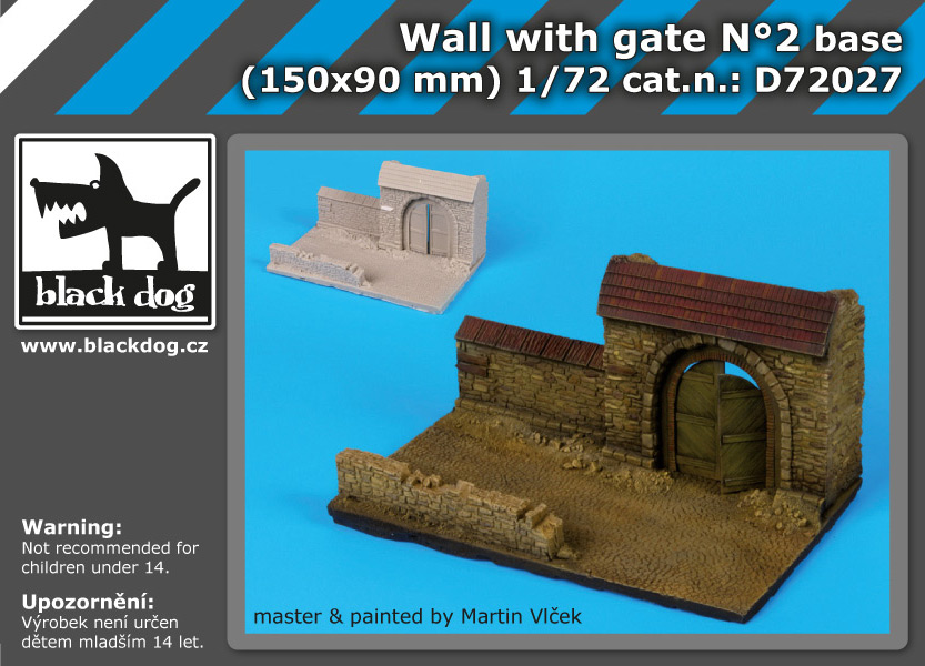 [사전 예약] D72027 1/72 Wall with gate N°2