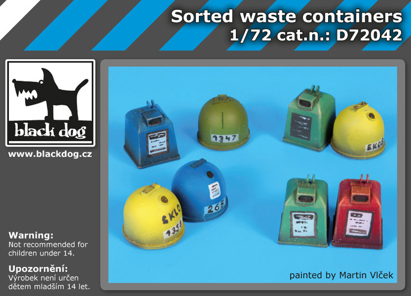 [사전 예약] D72042 1/72 Sorted waste containers