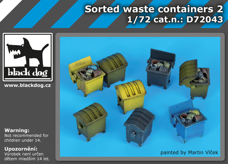 [사전 예약] D72043 1/72 Sorted waste containers 2