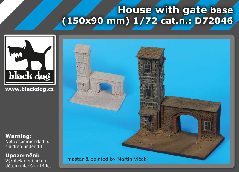 [사전 예약] D72046 1/72 House with gate base