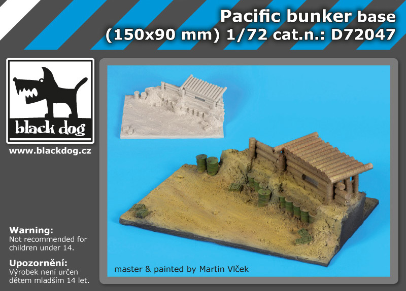 D72047 1/72 Pacific bunker base