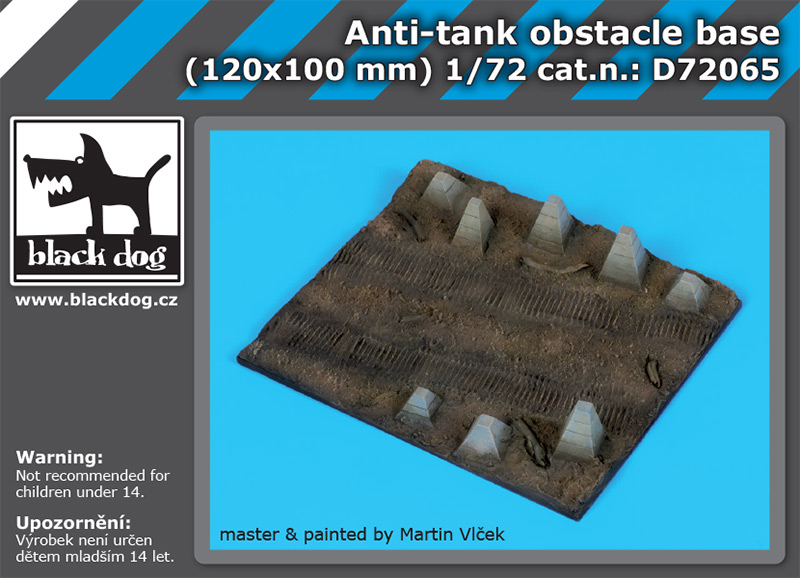 D72065 1/72 Antitank obstacle base