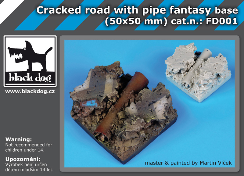 FD001 Cracked road with pipe base fantasy base