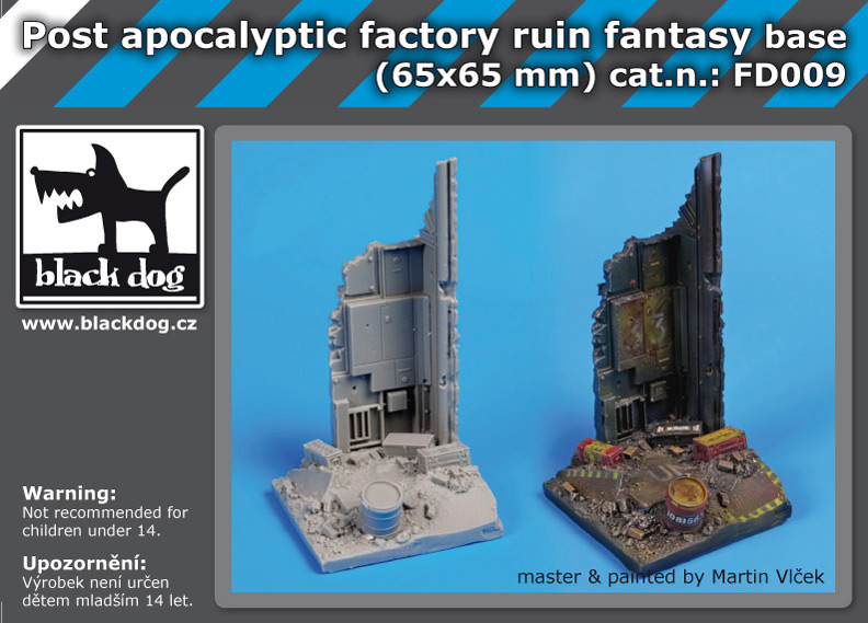 FD009 Posst apocalyptic factory ruin fant.base