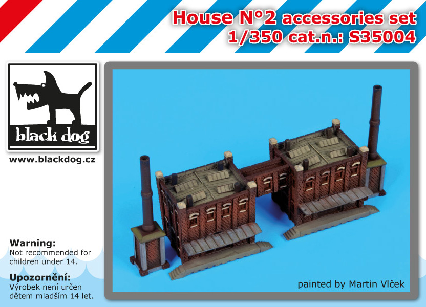 S35004 1/350 House N°2 accessories set