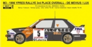 REJ0356 Decal – BMW M3 - 1990 3rd place Rallye Ypres - De Mevius / Lux 1/24