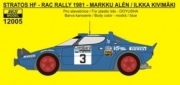 12005 Decal – Lancia Stratos HF "Chardonnet - Lancia UK" RAC Rally 1981 - Alen / Kivimäki 1/12
