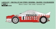 REJ43099 Decal – Lancia 037 - Rallye Bohemia 1986 winner – Snijers / Colebunders 1/43 1/43