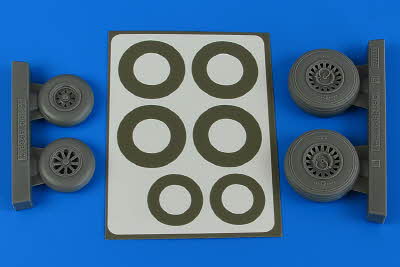 [사전 예약] 4841 1/48 A-26B/C (B-26B/C) Invader wheels & paint masks early ICM Aires