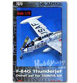 [사전 예약] 7070 1/72 F-84G Thunderjet detail set TAMIYA Aires