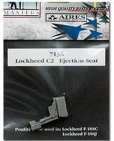 [사전 예약] 7136 1/72 Lockheed C2 ejection seat - (for F-104C versions) for all models Aires