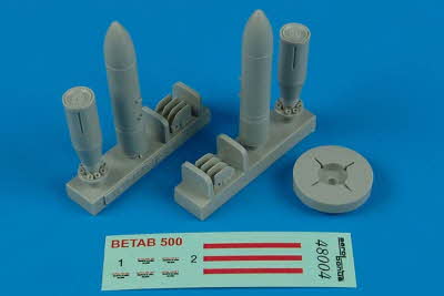 [사전 예약] 480004 1/48 BetAb-500 Soviet Penetration bombs for all models Aerobonus