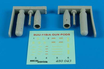 480043 1/48 SUU-11B/A gun container for all models Aerobonus