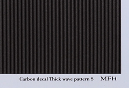 P1138 Carbon Decal Thick Wave pattern-S