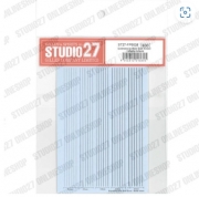 [사전 예약] ST27-FP0038 Extremely thin line decal : Matte black STUDIO27 【Original Decals】