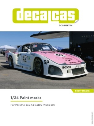 [사전 예약] DCL-MSK014 Masks for 1/24 scale models: Porsche Kremer 935 K3 sponsored by Gozzy