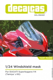 DCL-MSK021 Masks for 1/12 scale models: Ducati Superleggera V4