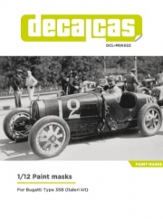 DCL-MSK022 Masks for 1/12 scale models: Bugatti Type 35B